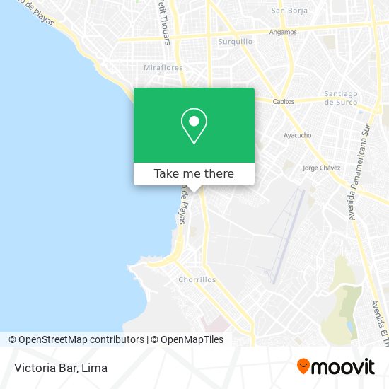 Victoria Bar map