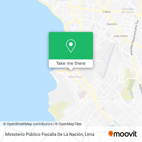 Ministerio Público Fiscalía De La Nación map