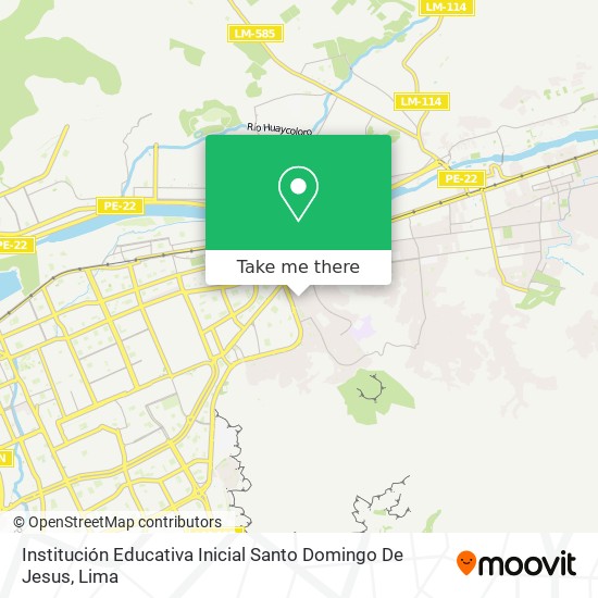 Institución Educativa Inicial Santo Domingo De Jesus map