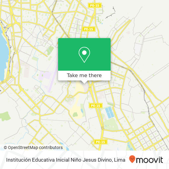 Mapa de Institución Educativa Inicial Niño Jesus Divino