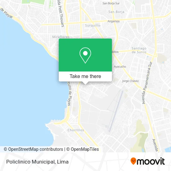 Mapa de Policlinico Municipal