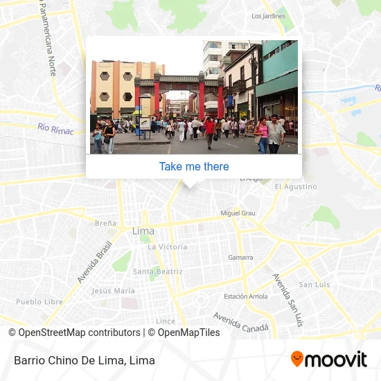 Barrio Chino De Lima map