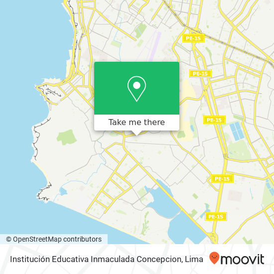 Institución Educativa Inmaculada Concepcion map