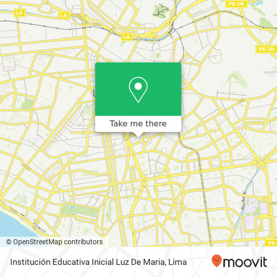 Institución Educativa Inicial Luz De Maria map