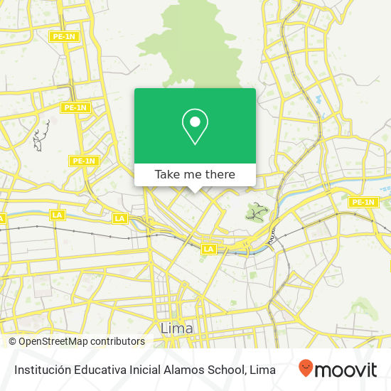 Mapa de Institución Educativa Inicial Alamos School