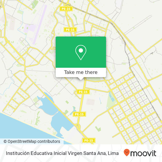 Institución Educativa Inicial Virgen Santa Ana map