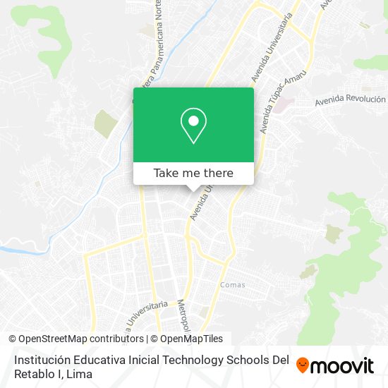 Institución Educativa Inicial Technology Schools Del Retablo I map