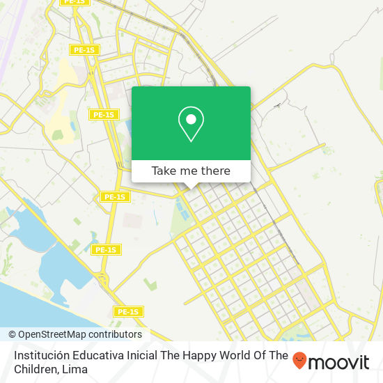 Institución Educativa Inicial The Happy World Of The Children map