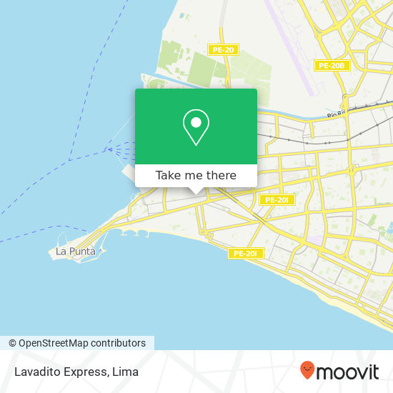 Lavadito Express map