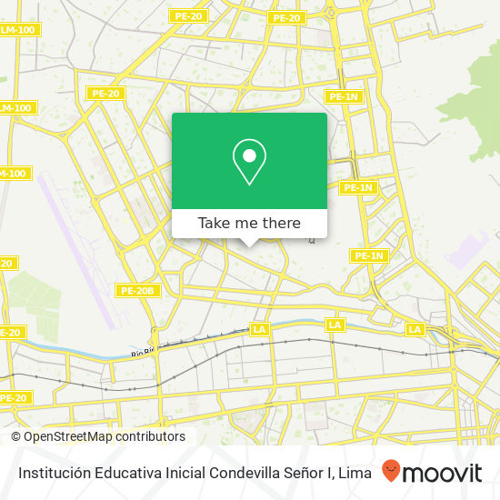 Institución Educativa Inicial Condevilla Señor I map