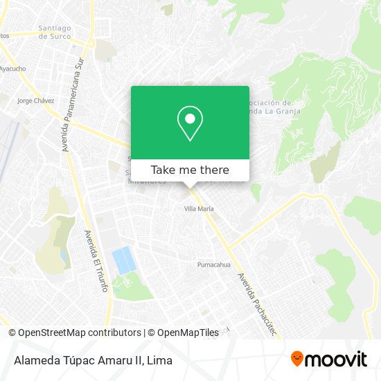 Alameda Túpac Amaru II map