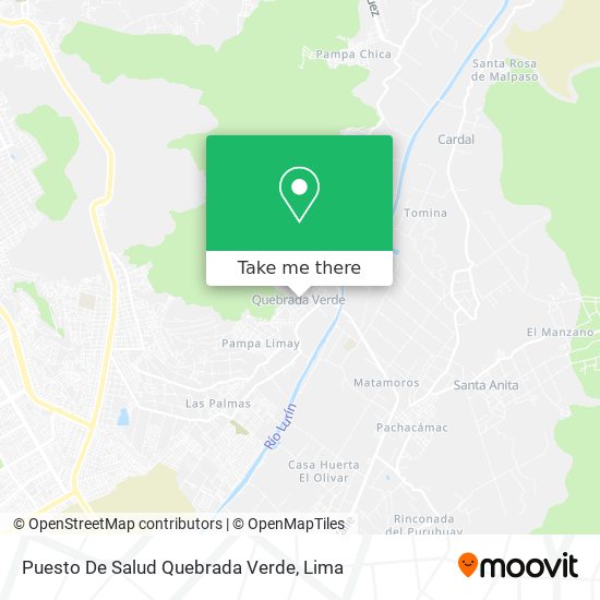 Puesto De Salud Quebrada Verde map