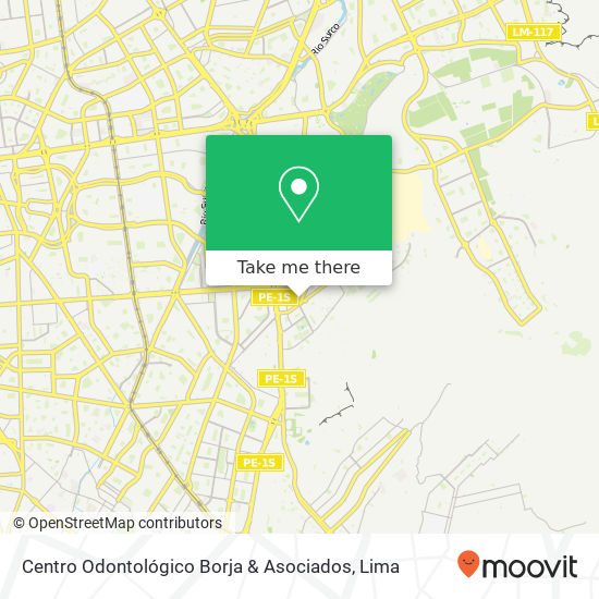 Centro Odontológico Borja & Asociados map