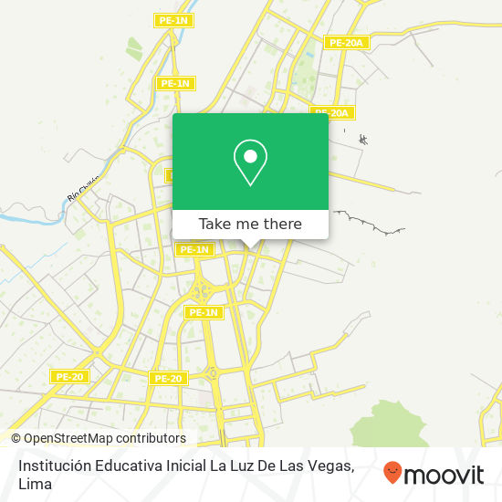 Institución Educativa Inicial La Luz De Las Vegas map