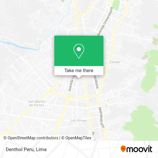 Denthol Peru map
