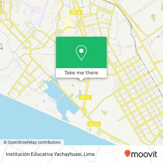 Mapa de Institución Educativa Yachayhuasi