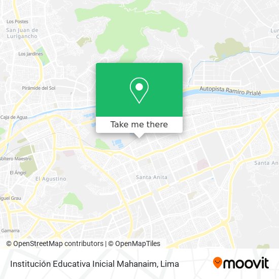 Institución Educativa Inicial Mahanaim map