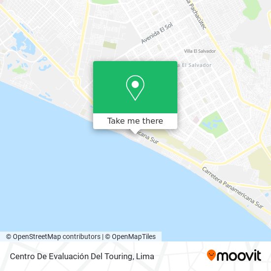 Centro De Evaluación Del Touring map