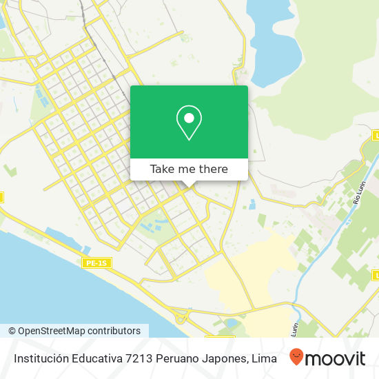 Institución Educativa 7213 Peruano Japones map