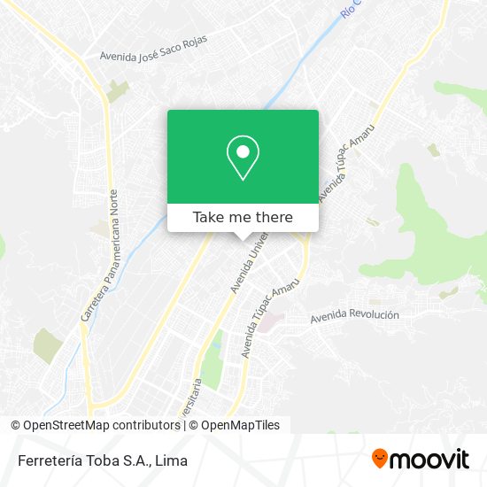 Mapa de Ferretería Toba S.A.