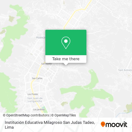 Institución Educativa Milagroso San Judas Tadeo map