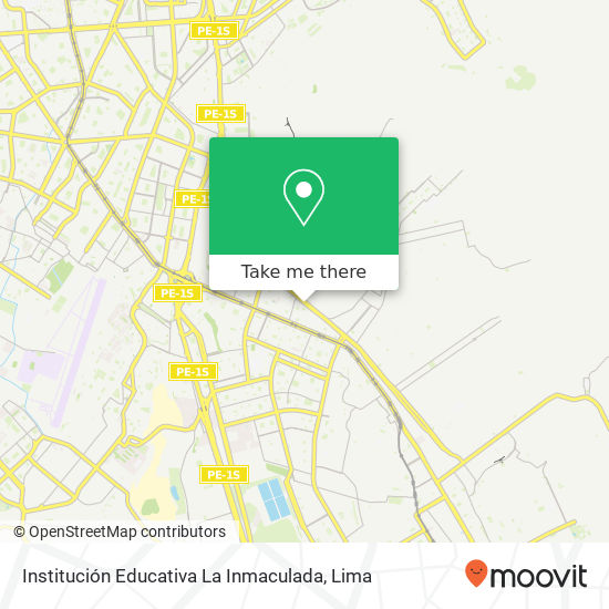 Institución Educativa La Inmaculada map