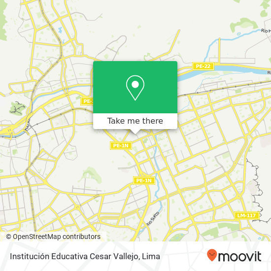Institución Educativa Cesar Vallejo map