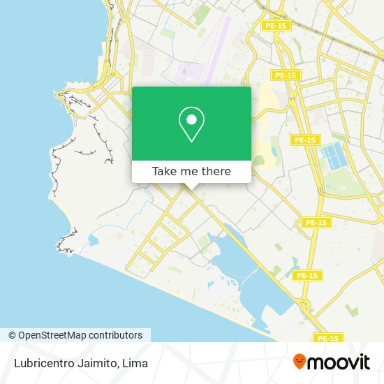 Lubricentro Jaimito map