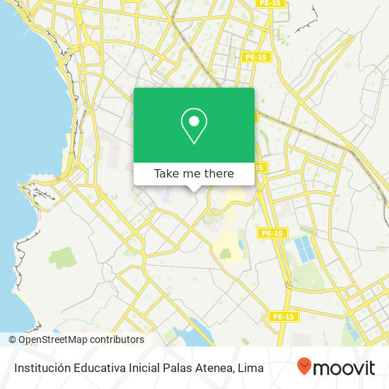 Institución Educativa Inicial Palas Atenea map