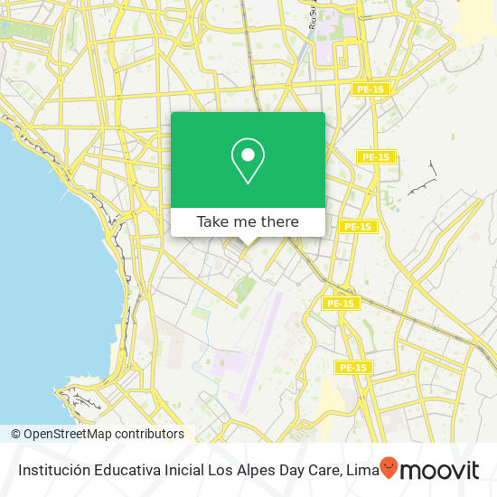 Institución Educativa Inicial Los Alpes Day Care map