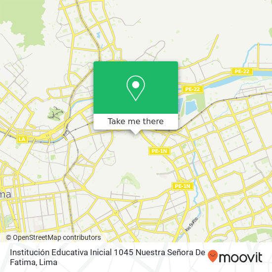 Institución Educativa Inicial 1045 Nuestra Señora De Fatima map