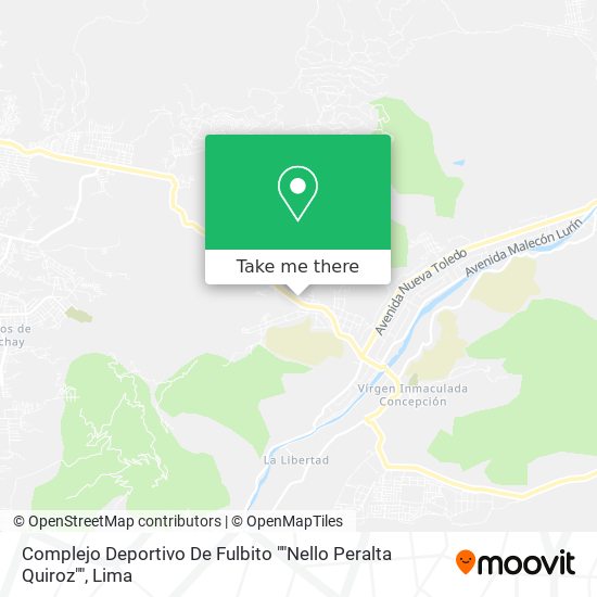 Complejo Deportivo De Fulbito ""Nello Peralta Quiroz"" map