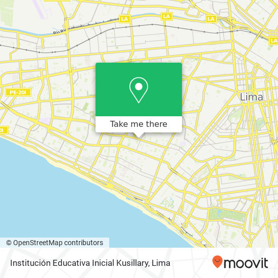 Institución Educativa Inicial Kusillary map