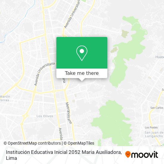 Institución Educativa Inicial 2052 Maria Auxiliadora map