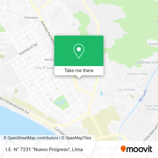 I.E. N° 7231 "Nuevo Progreso" map
