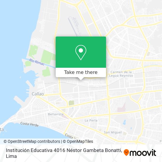 Mapa de Institución Educativa 4016 Néstor Gambeta Bonatti