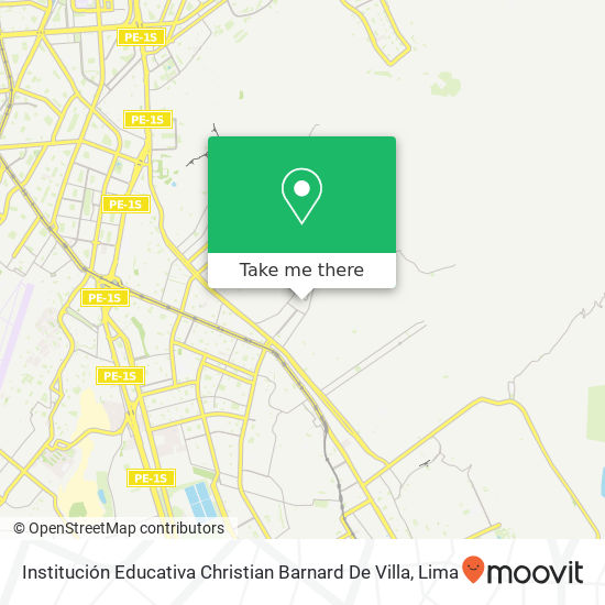 Institución Educativa Christian Barnard De Villa map