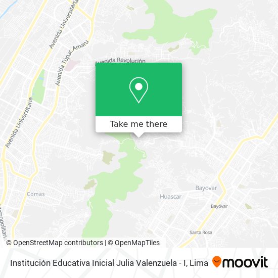 Institución Educativa Inicial Julia Valenzuela - I map