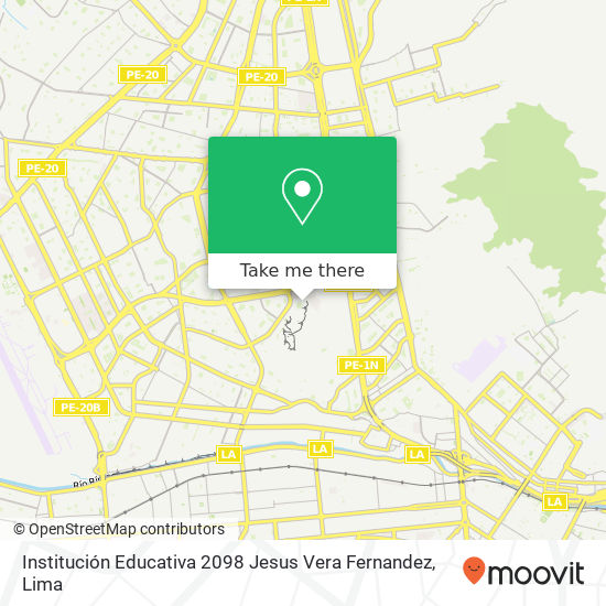 Institución Educativa 2098 Jesus Vera Fernandez map