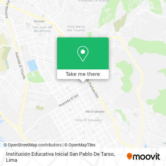 Institución Educativa Inicial San Pablo De Tarso map