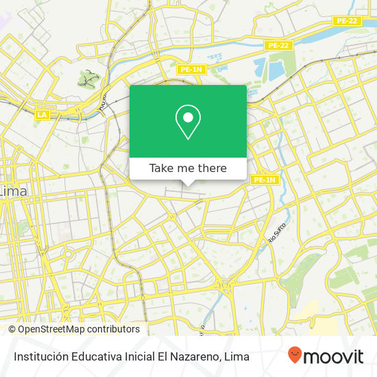 Institución Educativa Inicial El Nazareno map