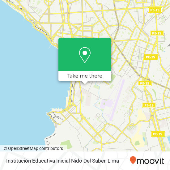 Institución Educativa Inicial Nido Del Saber map