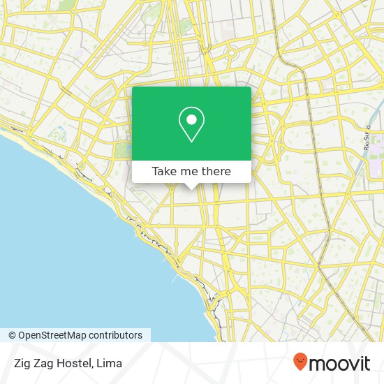 Mapa de Zig Zag Hostel