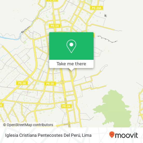 Iglesia Cristiana Pentecostes Del Perú map