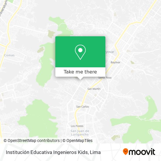 Institución Educativa Ingenieros Kids map