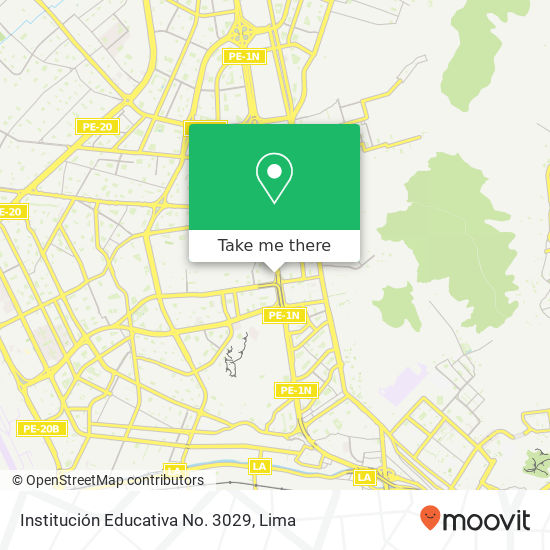 Institución Educativa No. 3029 map