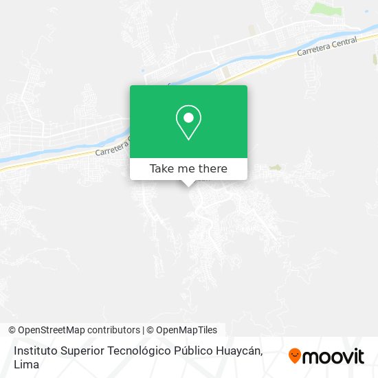 Instituto Superior Tecnológico Público Huaycán map