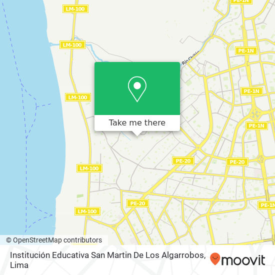 Institución Educativa San Martin De Los Algarrobos map