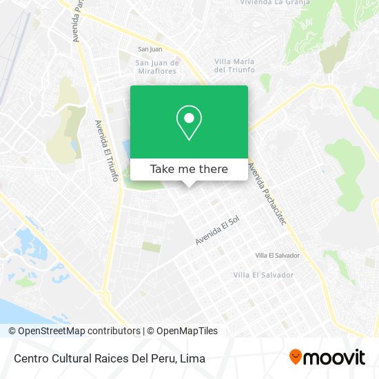 Centro Cultural Raices Del Peru map