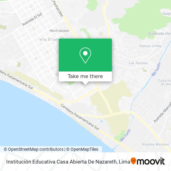 Mapa de Institución Educativa Casa Abierta De Nazareth